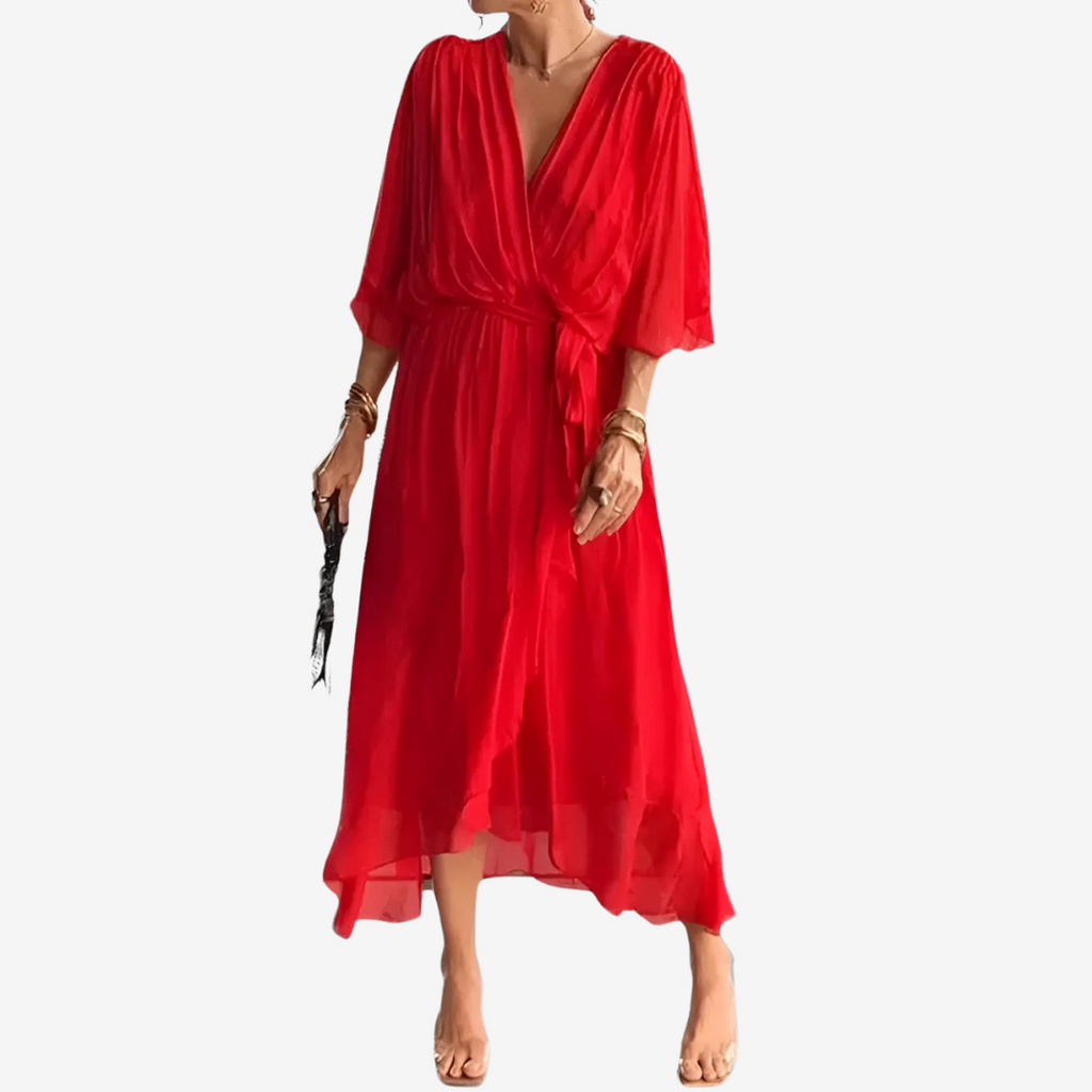 Carol - Vestido elegante con mangas murciélago