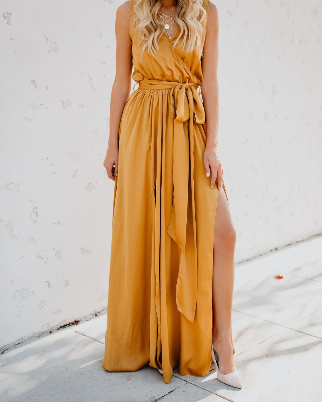 Maria - Vestido escote V ligero