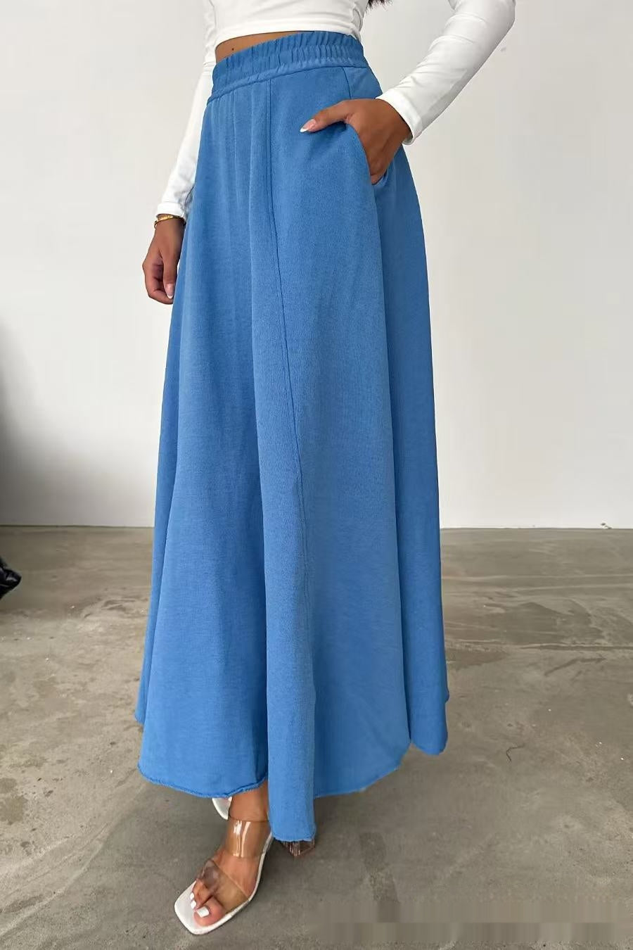 Olivia - Vestido largo de línea libre