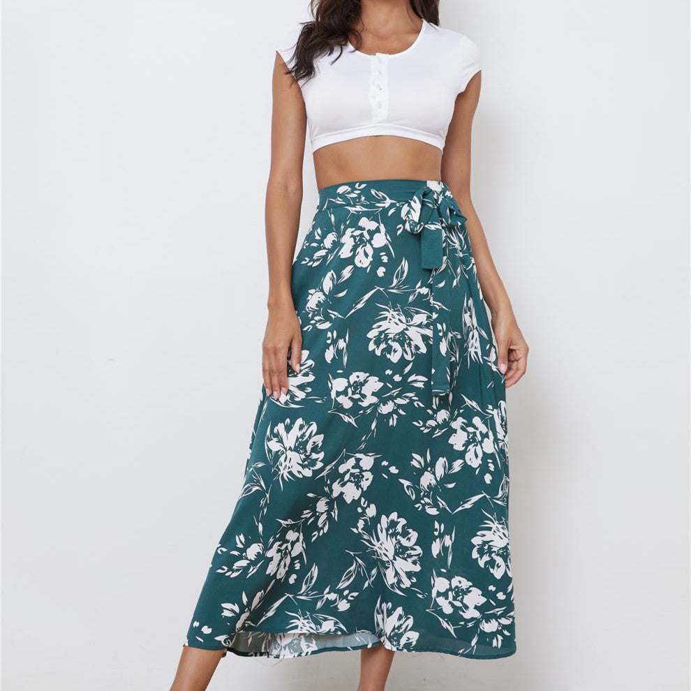 Elsa - Falda ligera de gasa floral