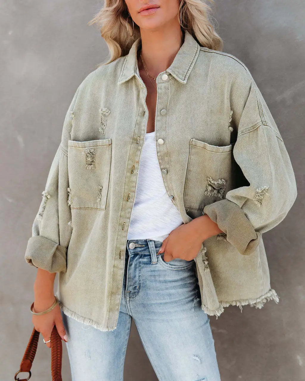 Irene - Chaqueta vaquera retro de calle