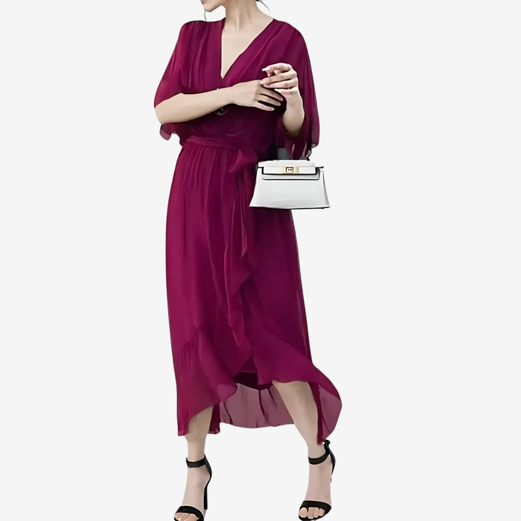 Carol - Vestido elegante con mangas murciélago