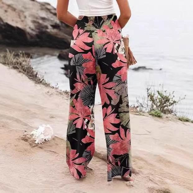 Estrella - Pantalones con estampado libre