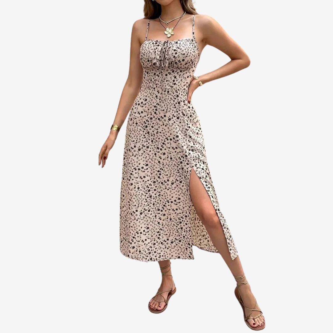 Vanessa - Vestido floral fino