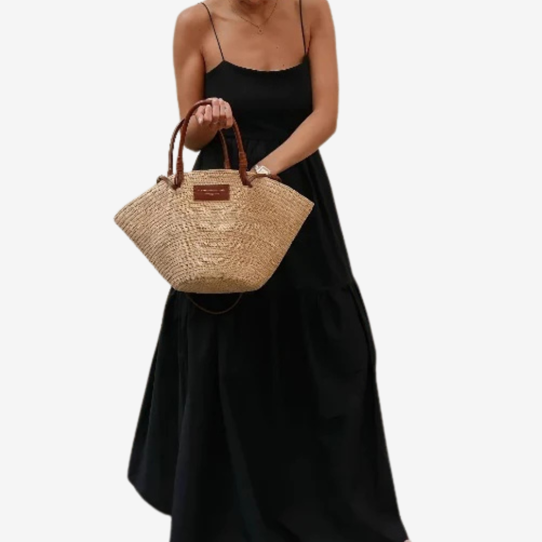 Ylenia - Vestido línea A con espalda descubierta
