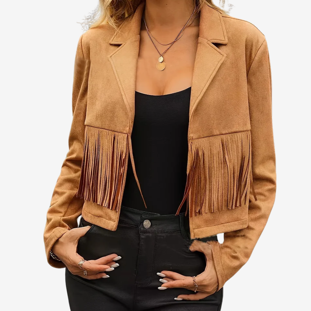 Hortensia - Chaqueta con flecos estilo western