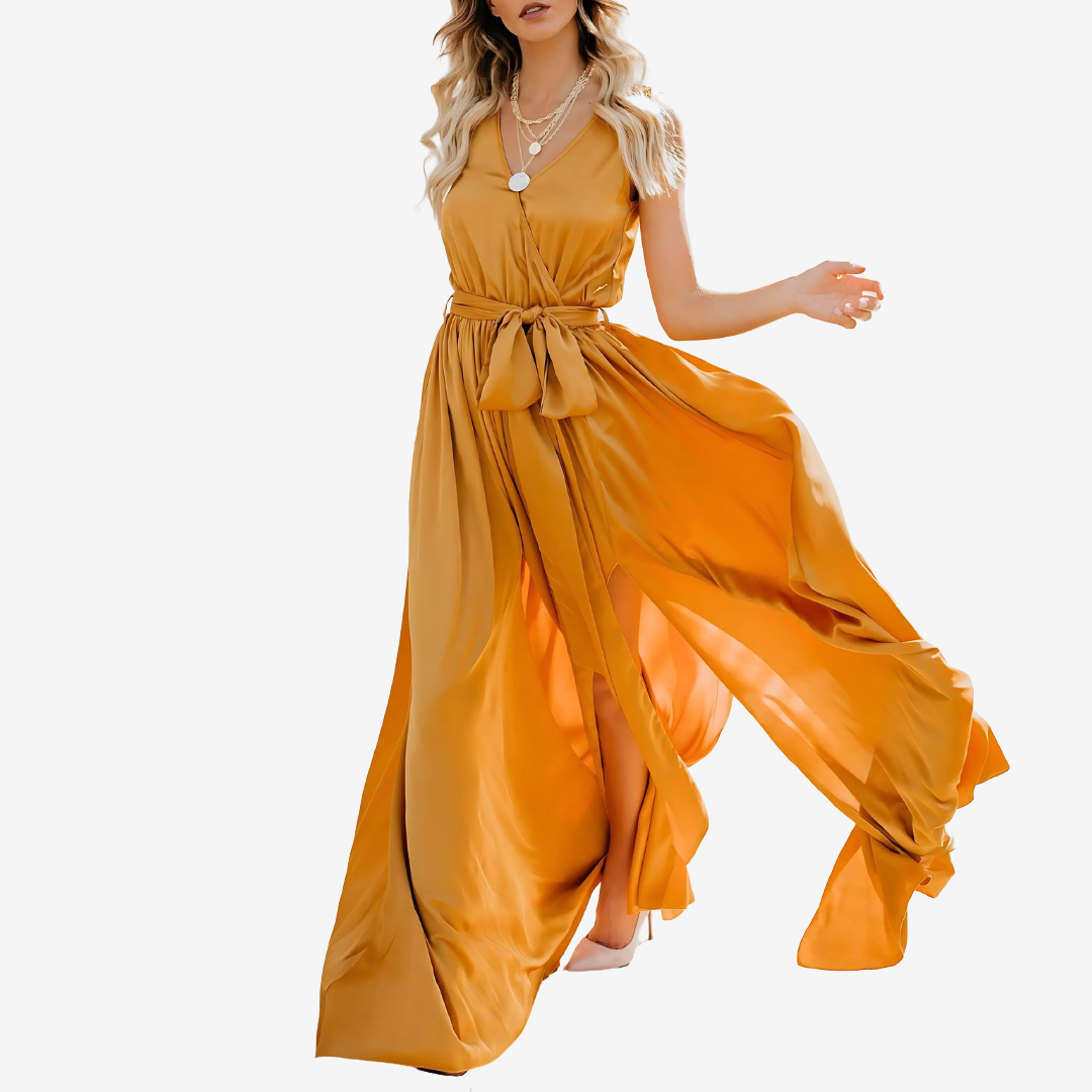 Maria - Vestido escote V ligero