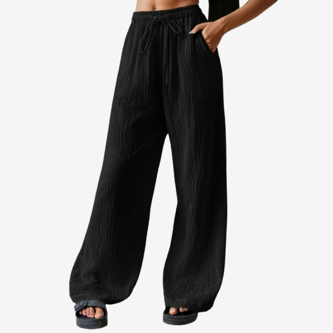 Úrsula - Pantalones de textura libre
