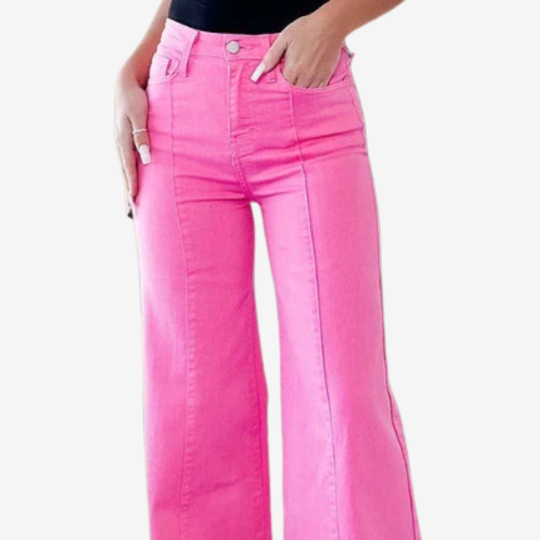 Luciana - Pantalones acampanados digitales
