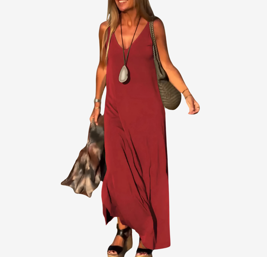 Martina - Vestido de tirantes escote V