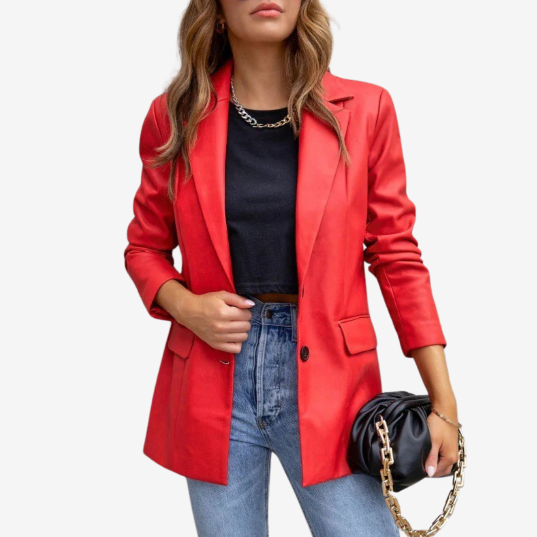 Lía - Chaqueta de cuero urbana