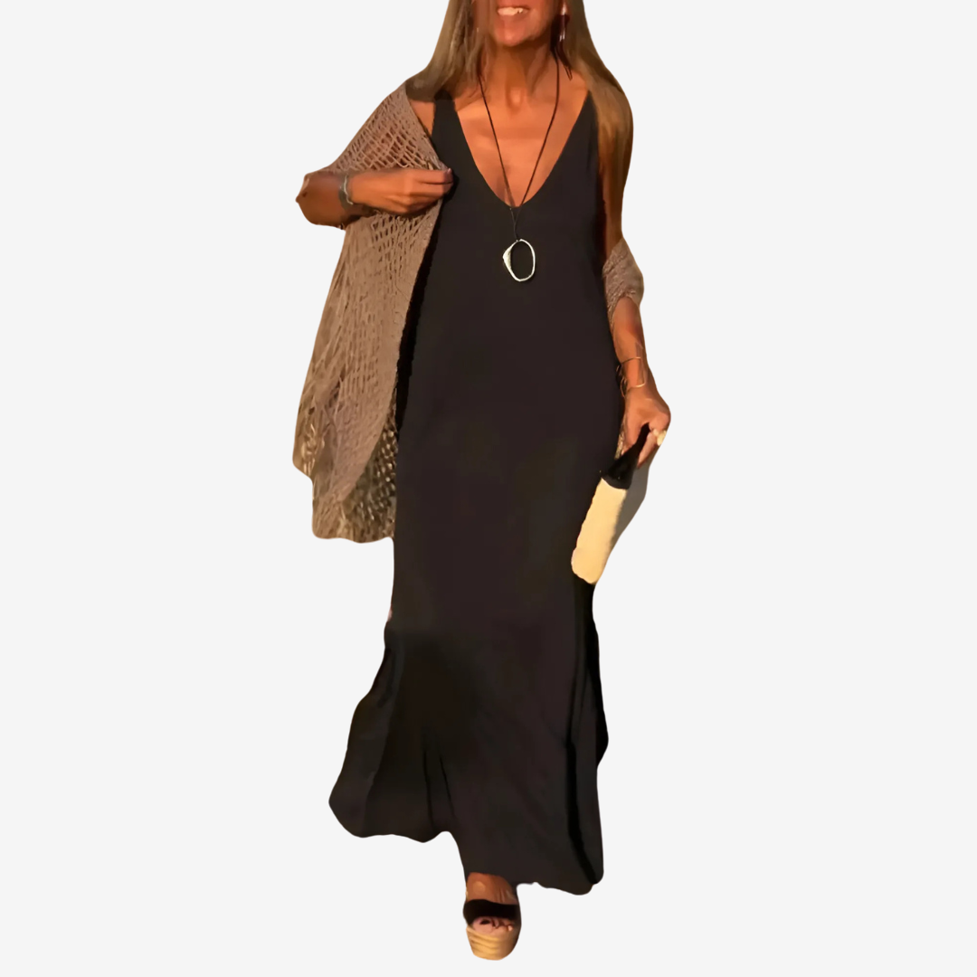 Martina - Vestido de tirantes escote V