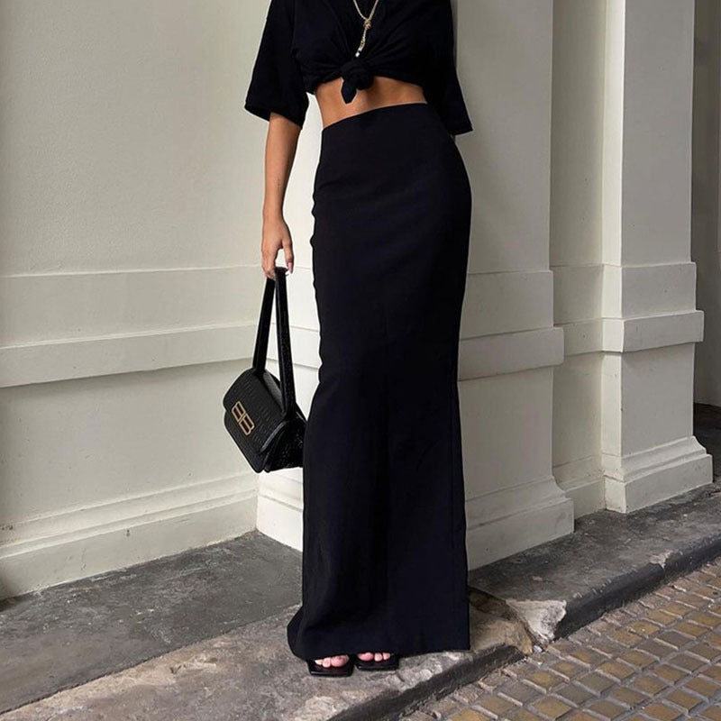 Fernanda - Falda elegante negra