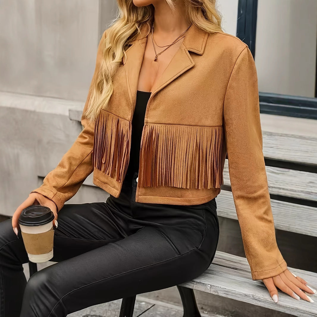 Hortensia - Chaqueta con flecos estilo western
