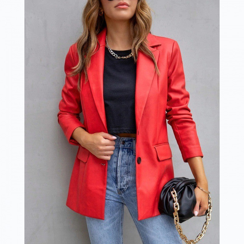 Lía - Chaqueta de cuero urbana