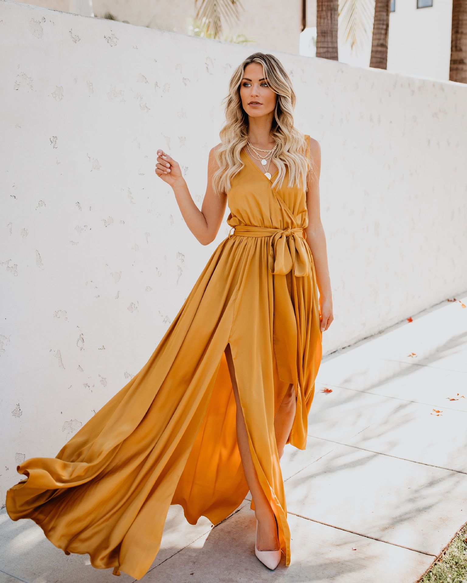 Maria - Vestido escote V ligero